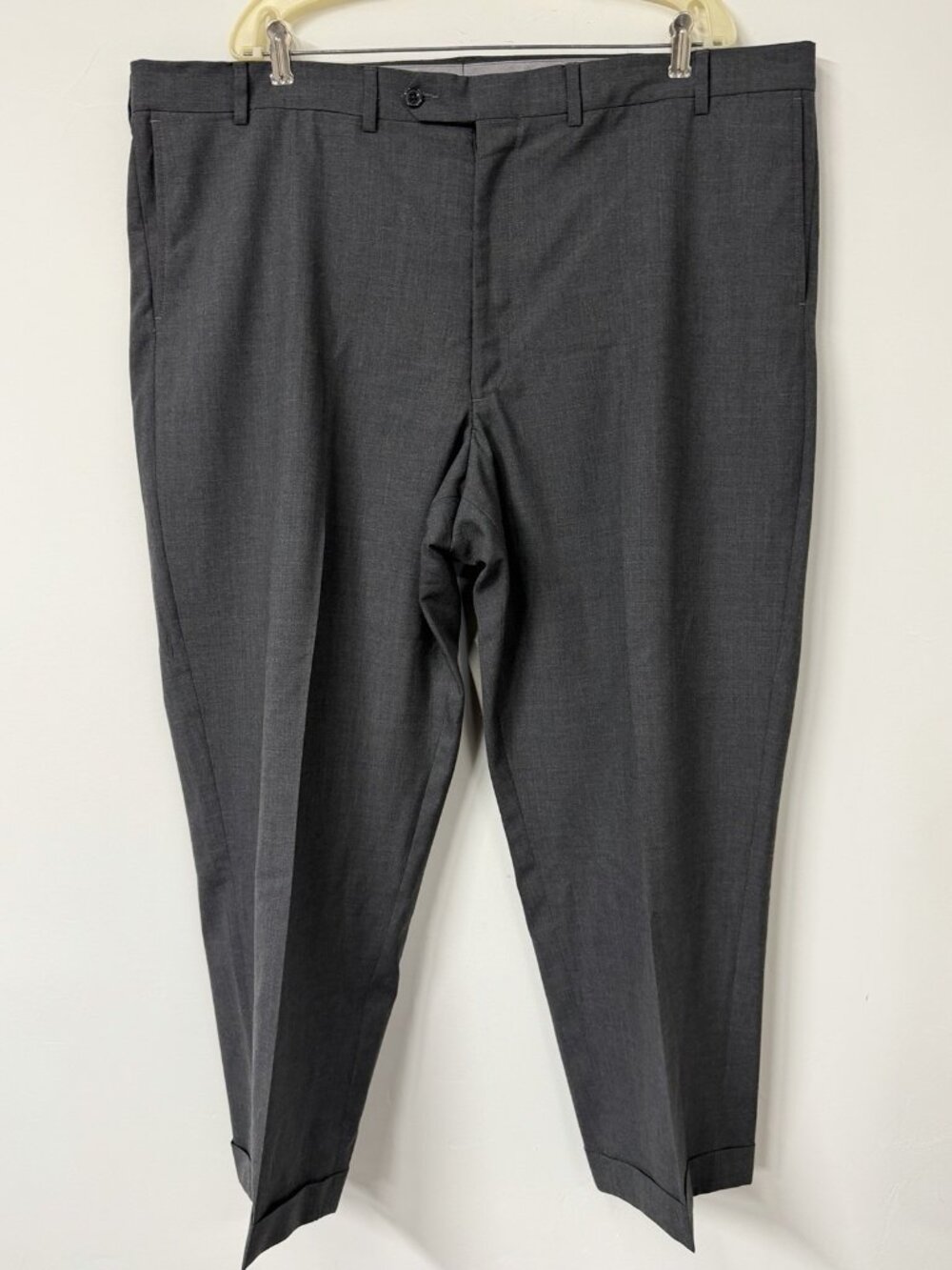 Lands End Classic Clothing Men’s 44 Gray Traditional Fit Adjustable Waist Pants - Picture 1 of 4